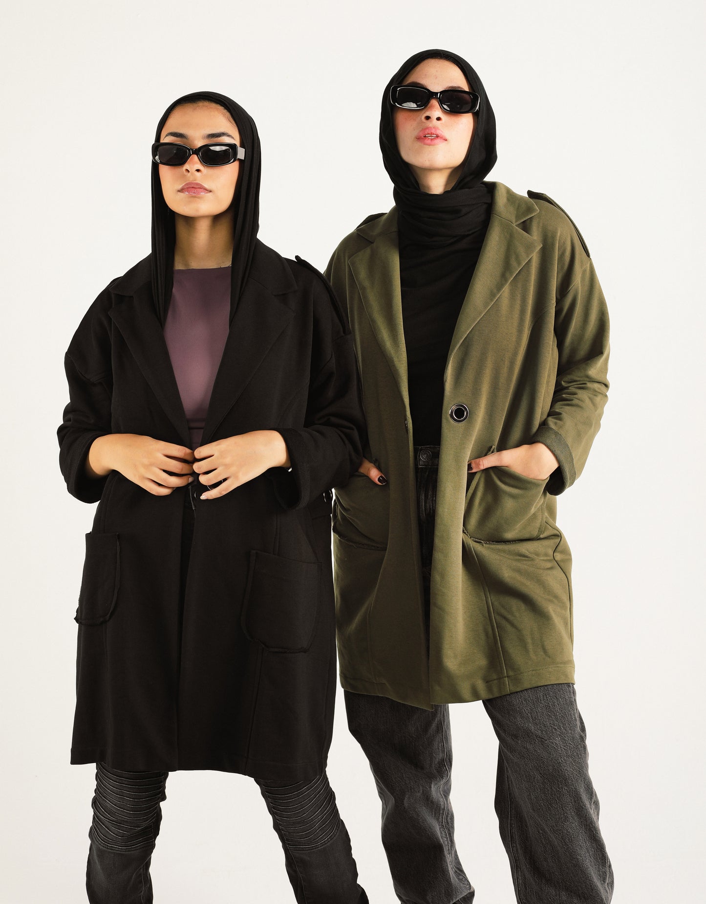 Eyelets Melton jacket