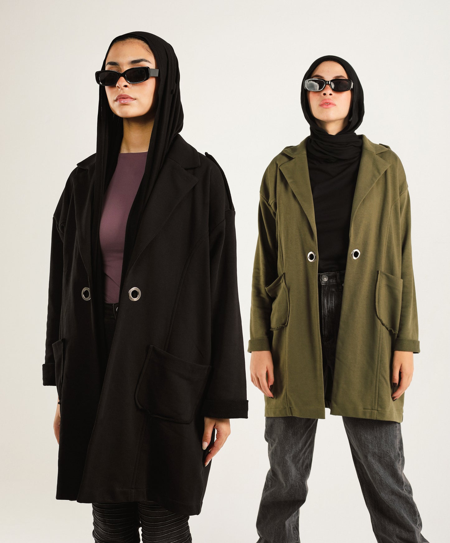 Eyelets Melton jacket