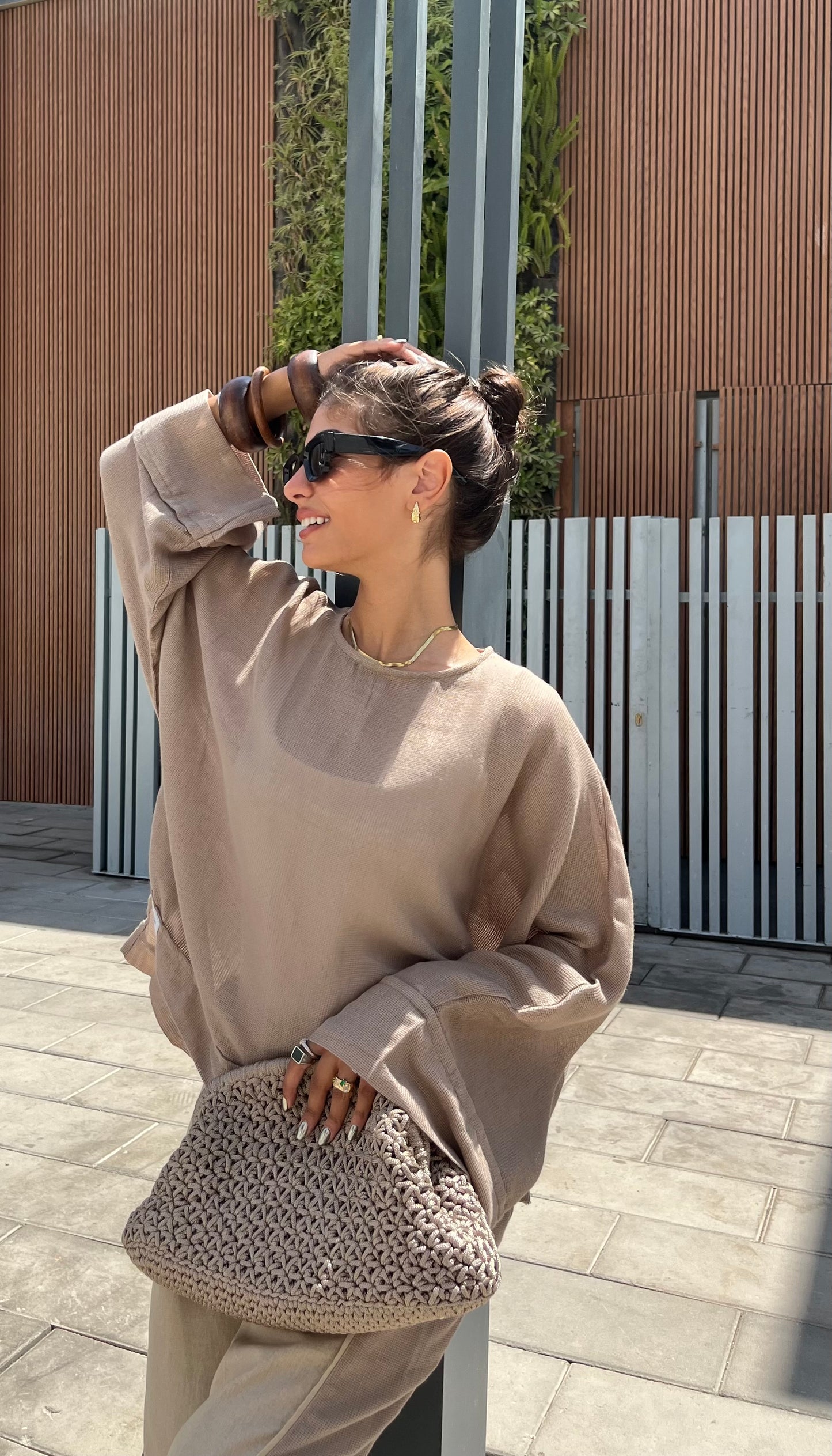 Mesh Breezy Linen Top