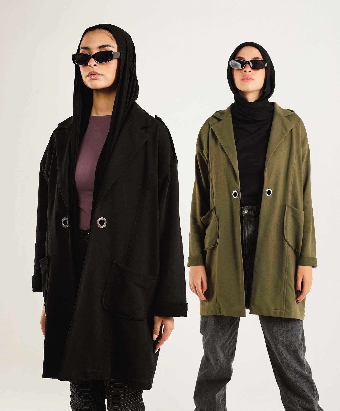 Eyelets Melton jacket