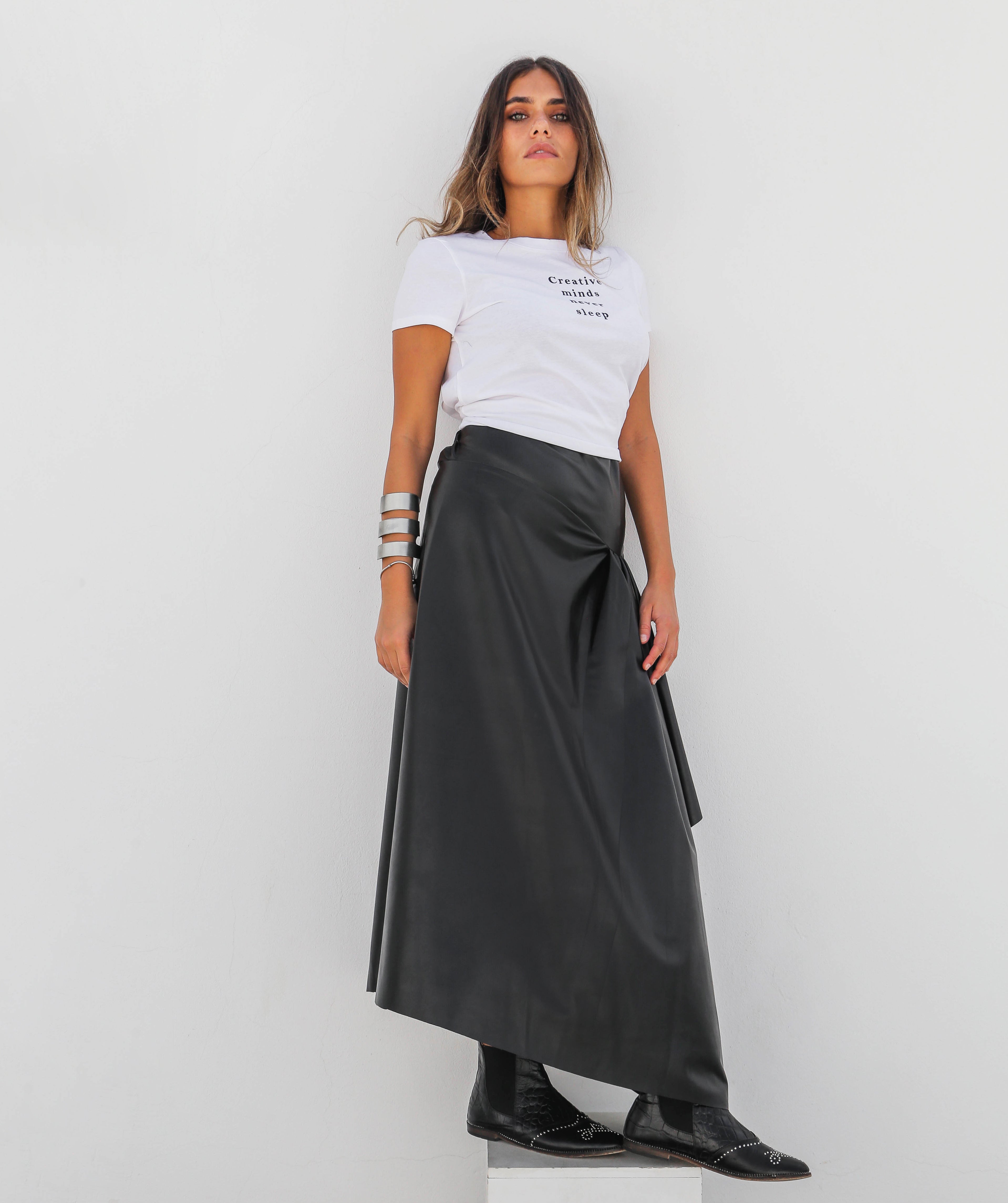 Leather skirt
