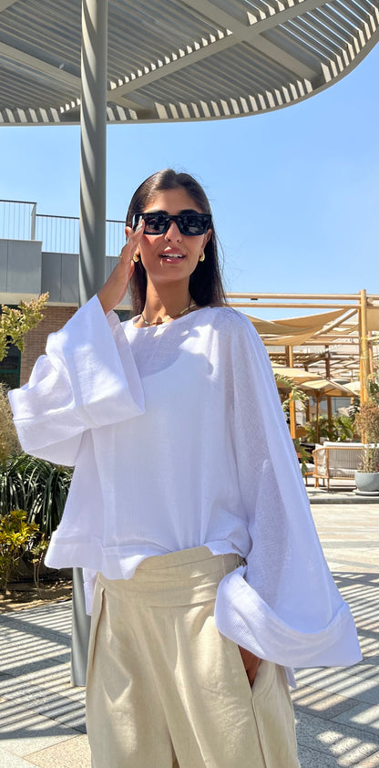Mesh Breezy Linen Top