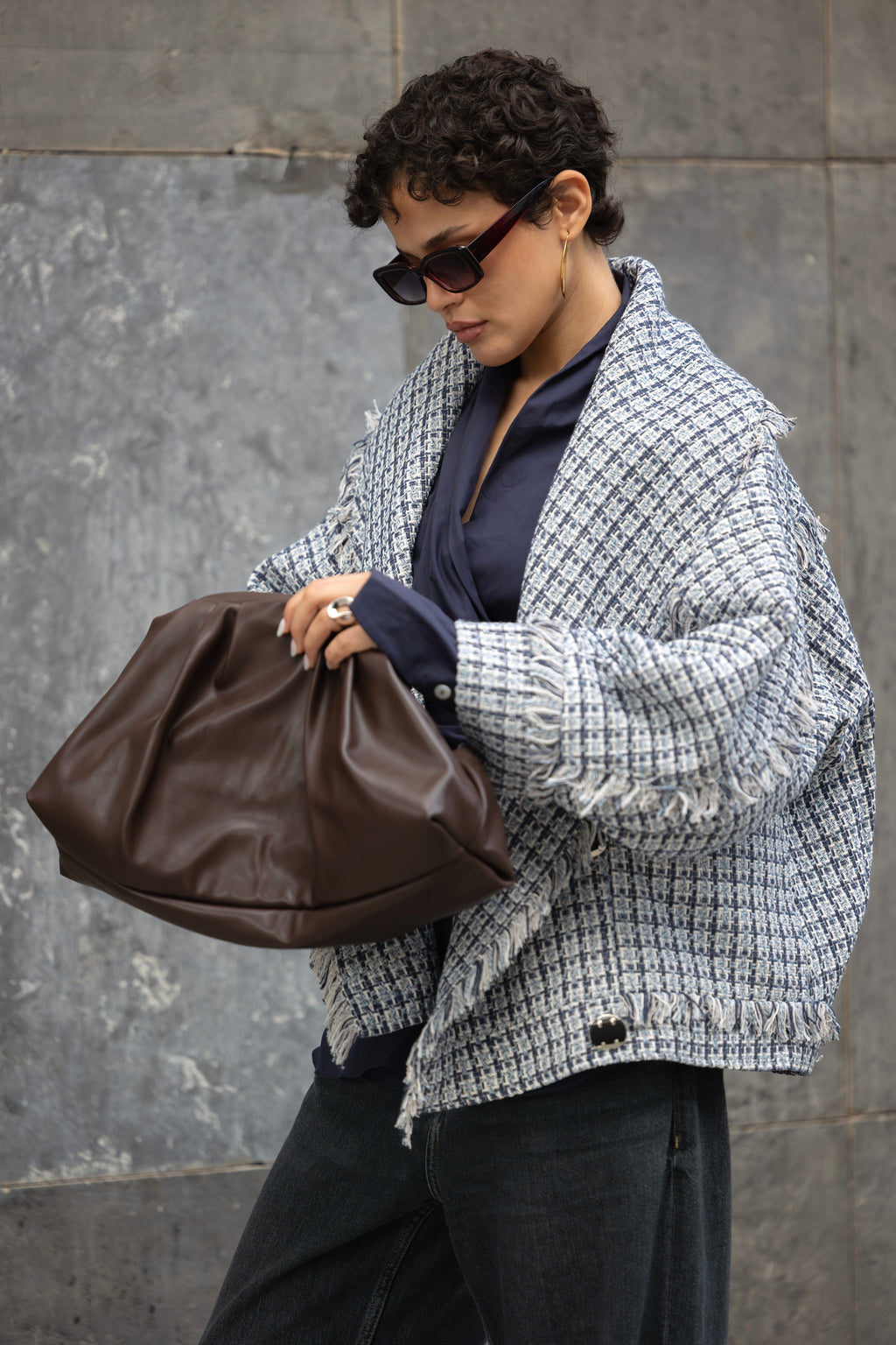 Checkered Tweed jacket