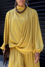 Azura satin set (yellow )