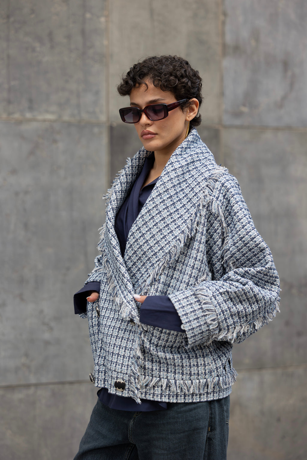 Checkered Tweed jacket