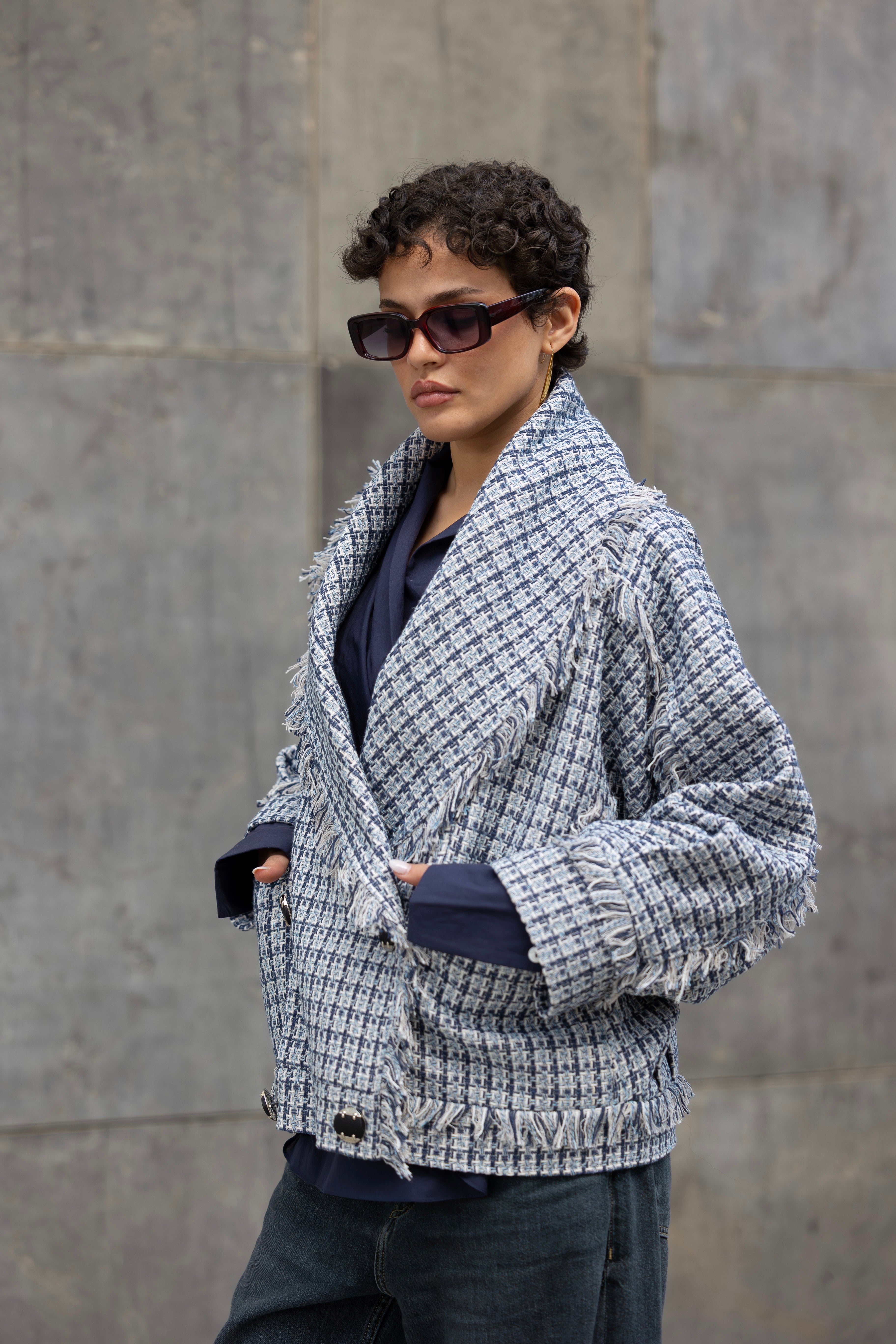 Checkered Tweed jacket