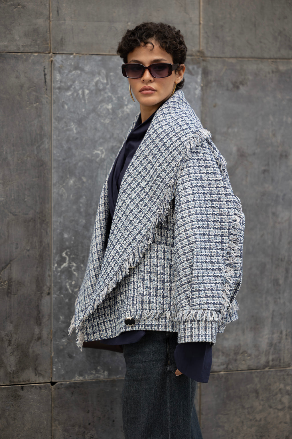 Checkered Tweed jacket