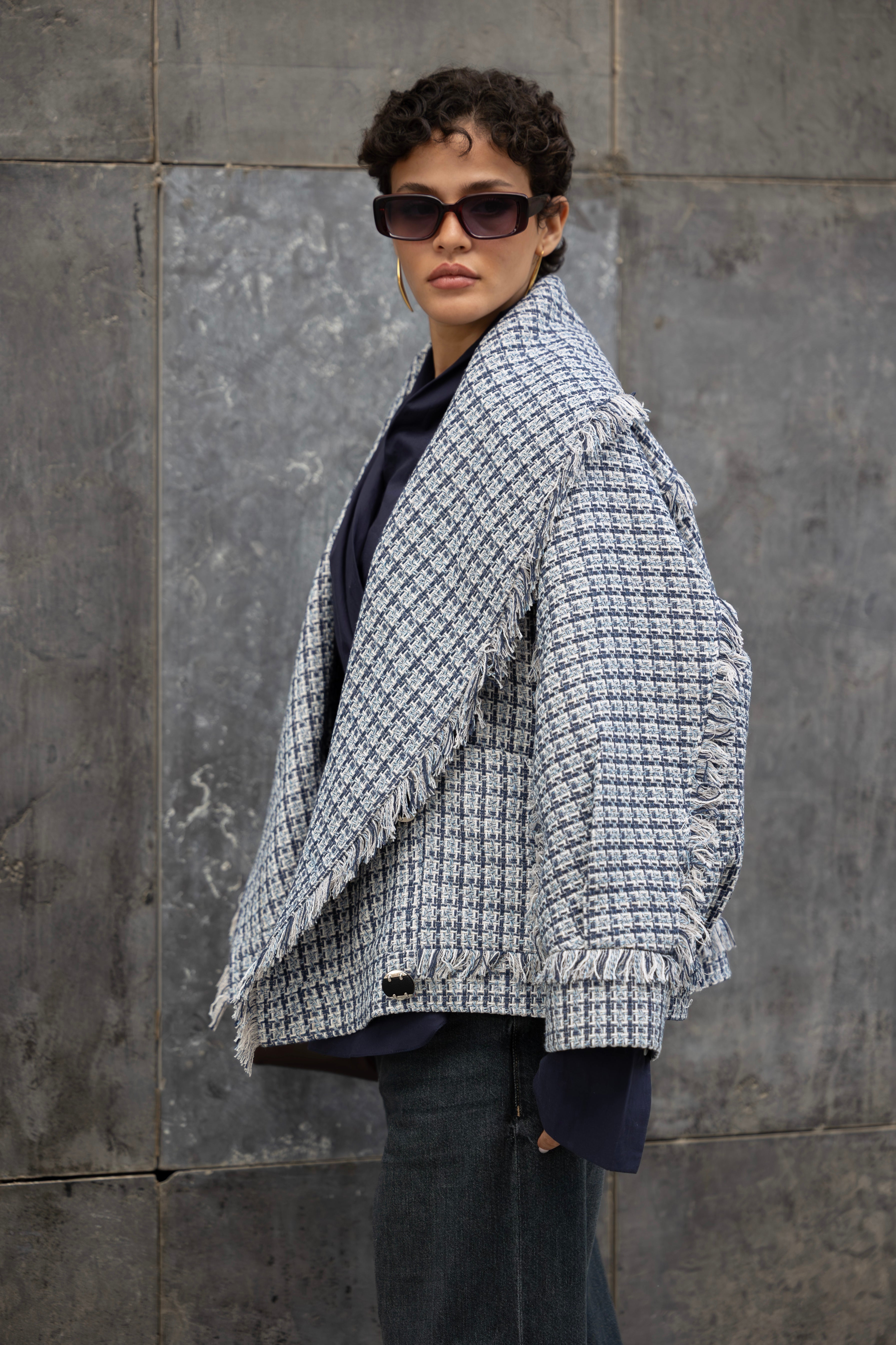 Checkered Tweed jacket