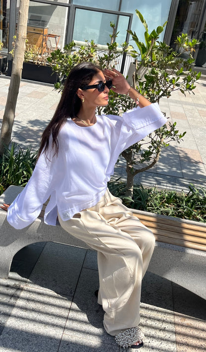 Mesh Breezy Linen Top