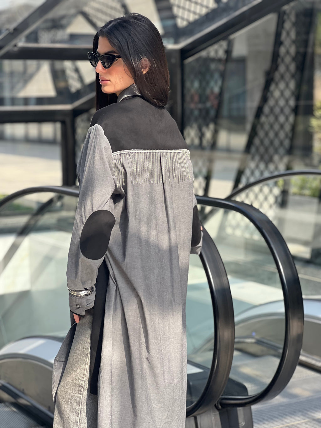 Shirt Dress With Slits