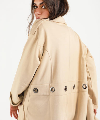Eyelets Melton jacket