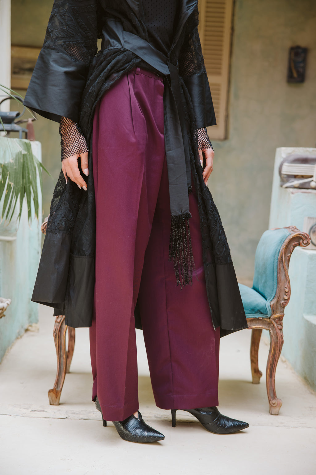 Classic Suit Wide Pants