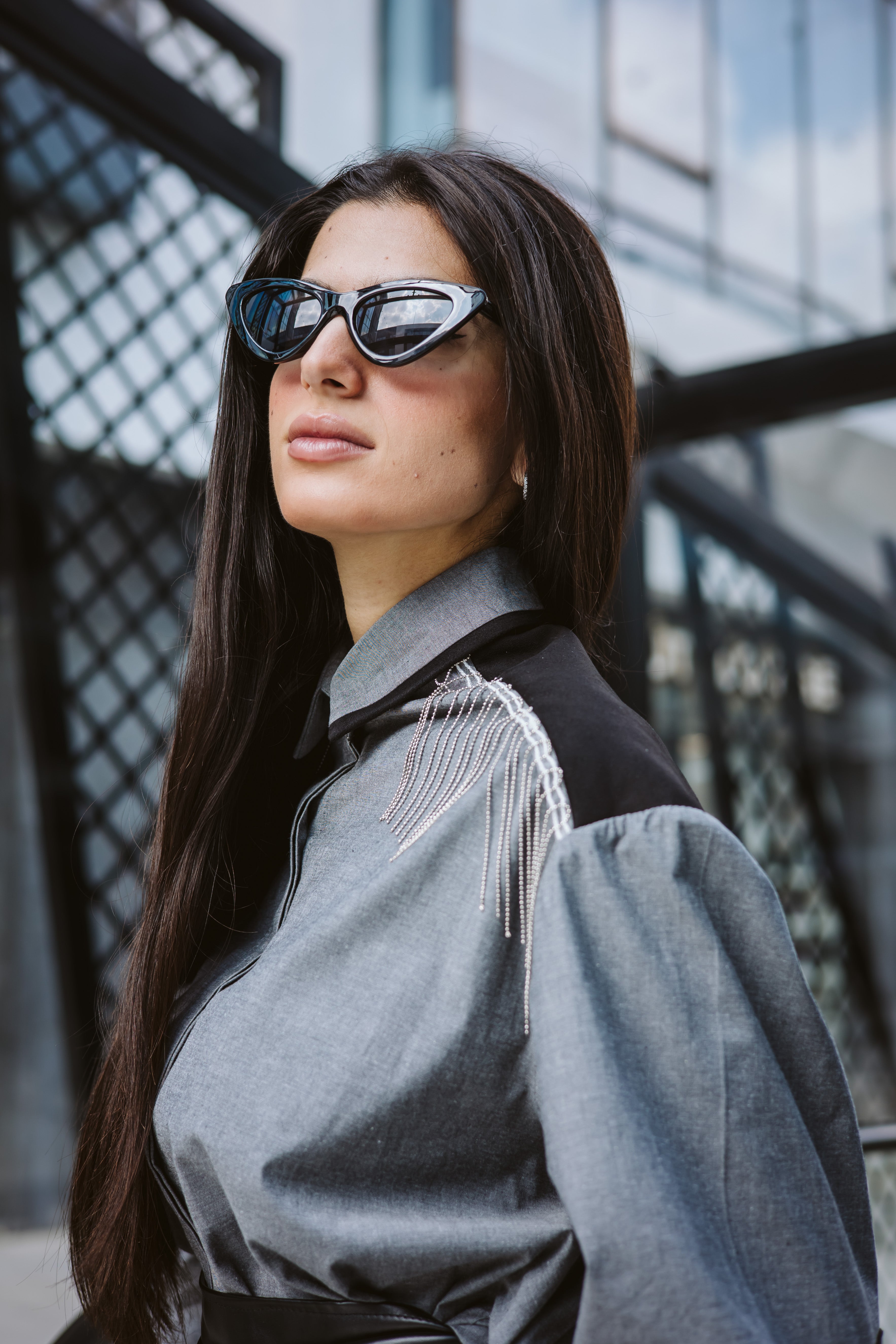 Shirt Dress With Slits