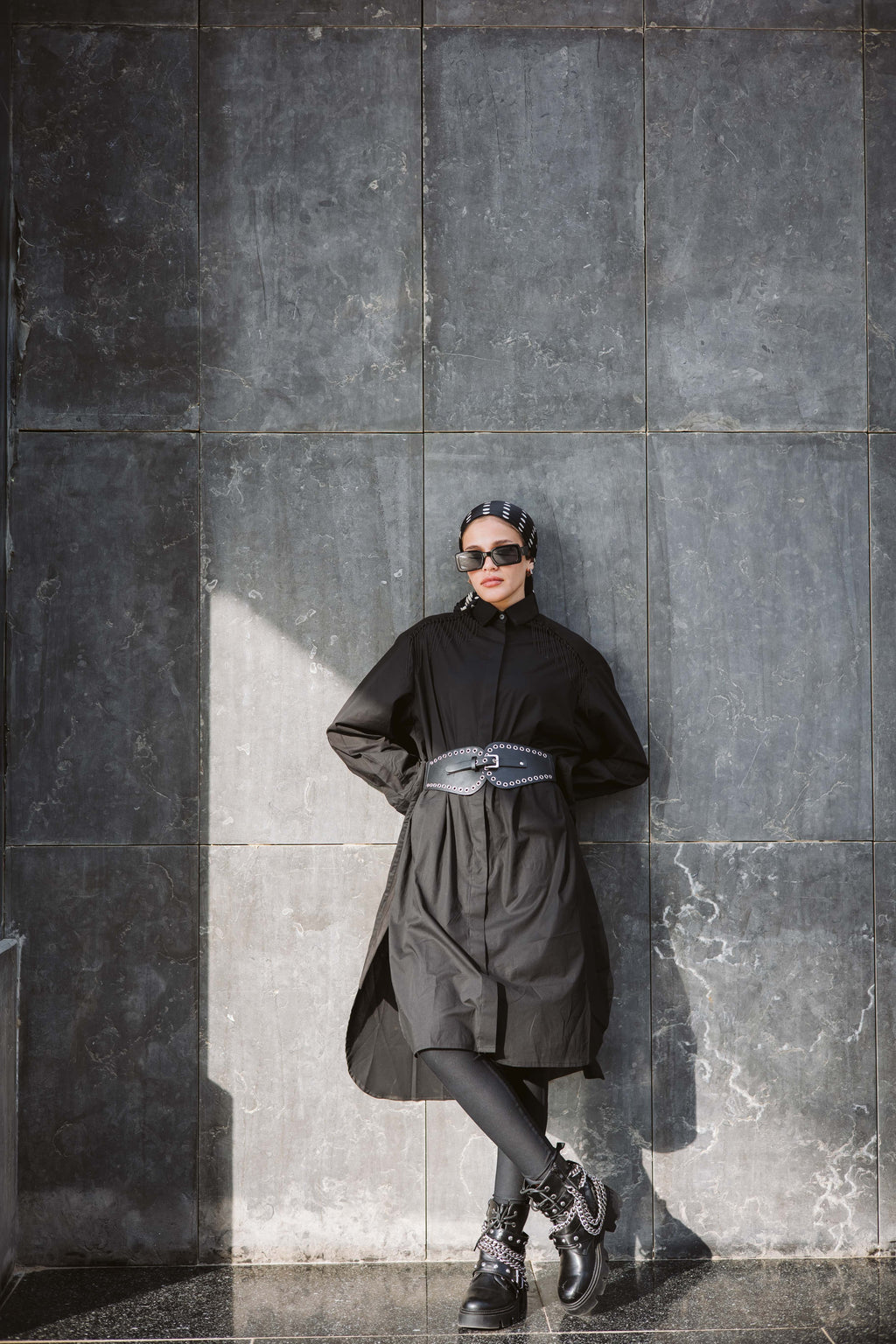 Shirt Dress With Slits