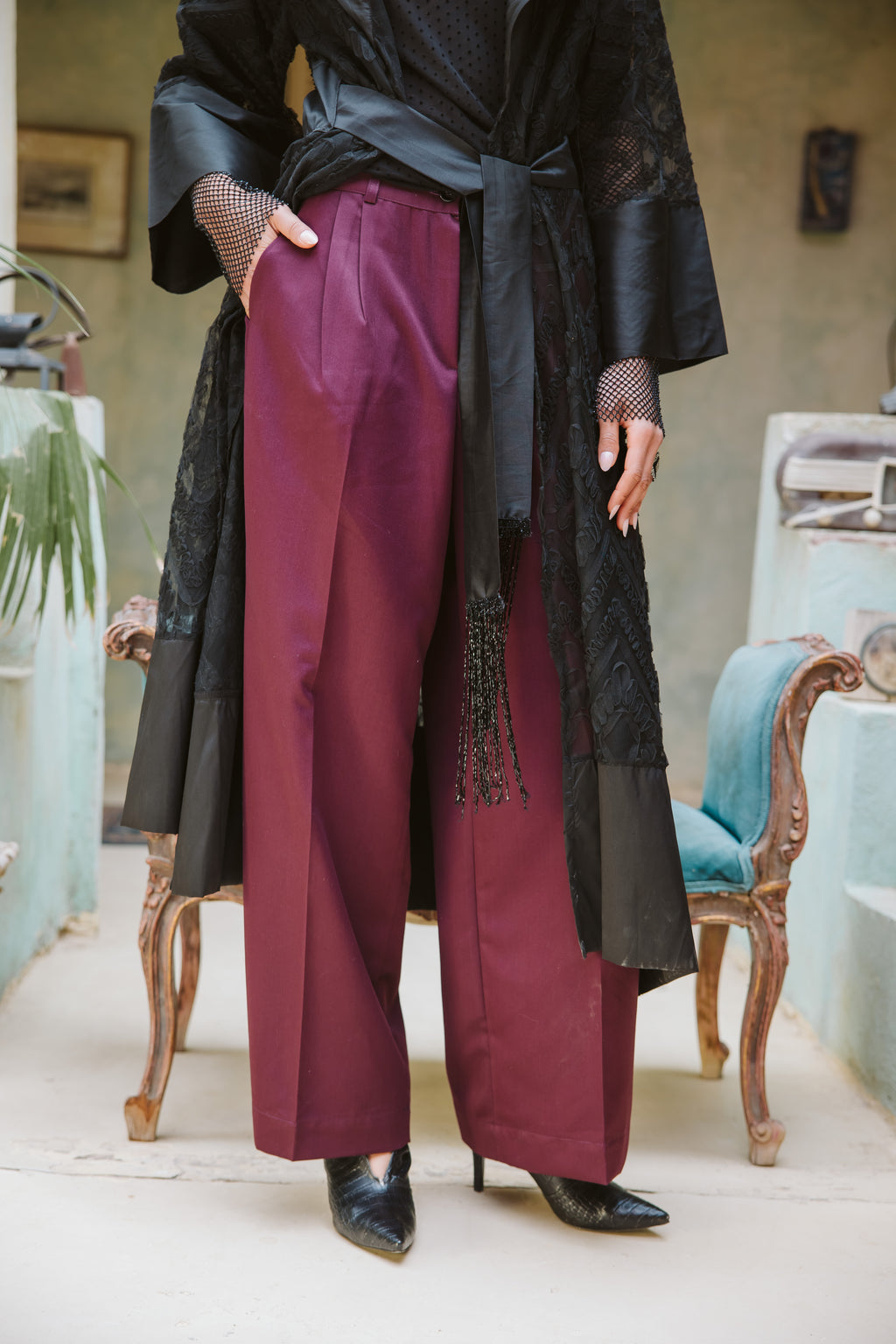 Classic Suit Wide Pants