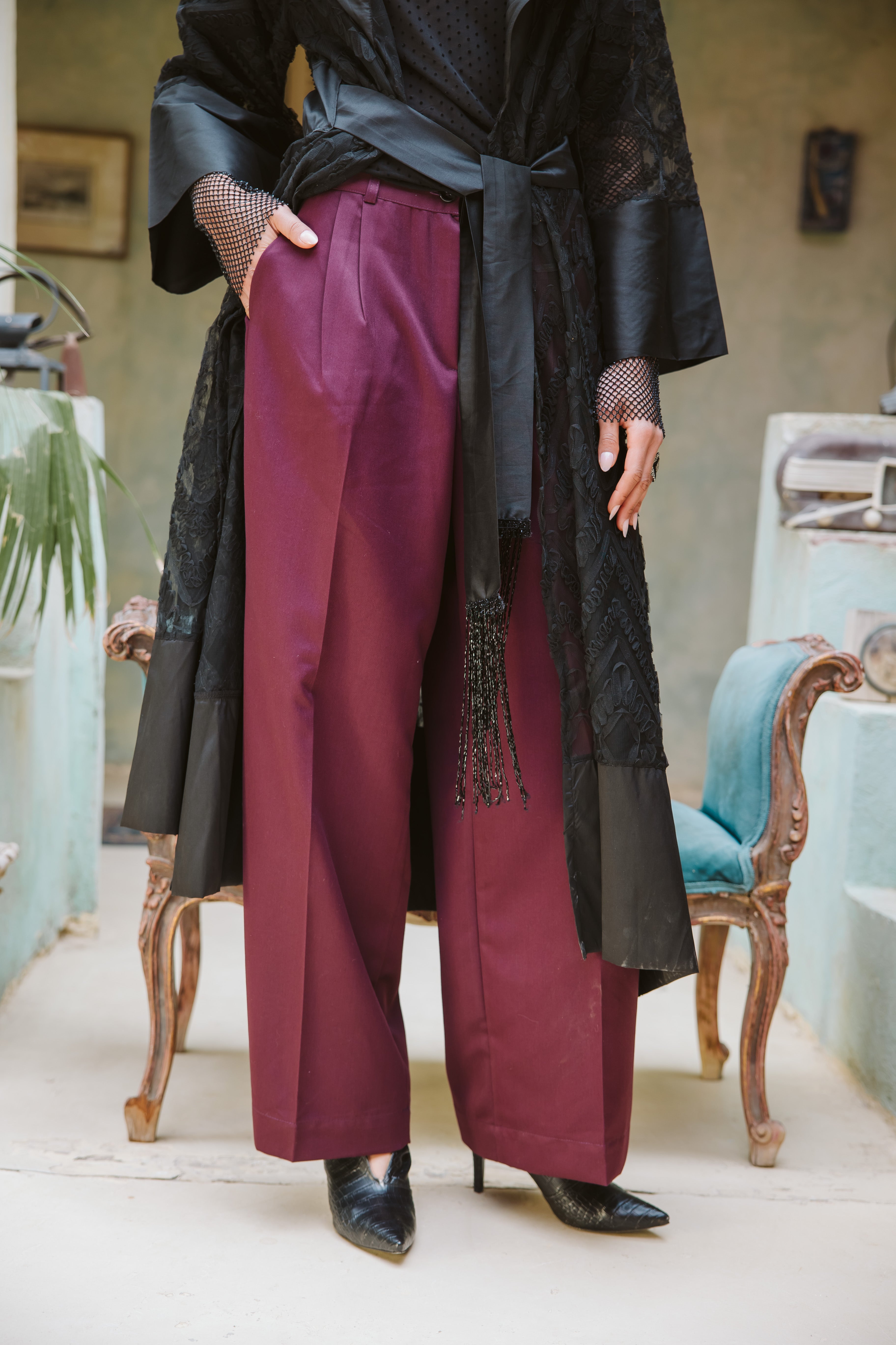 Classic Suit Wide Pants