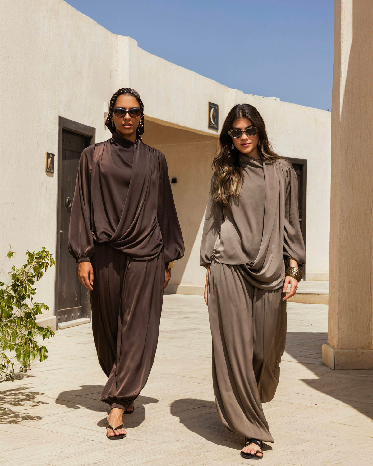 Azura satin set (Brown)