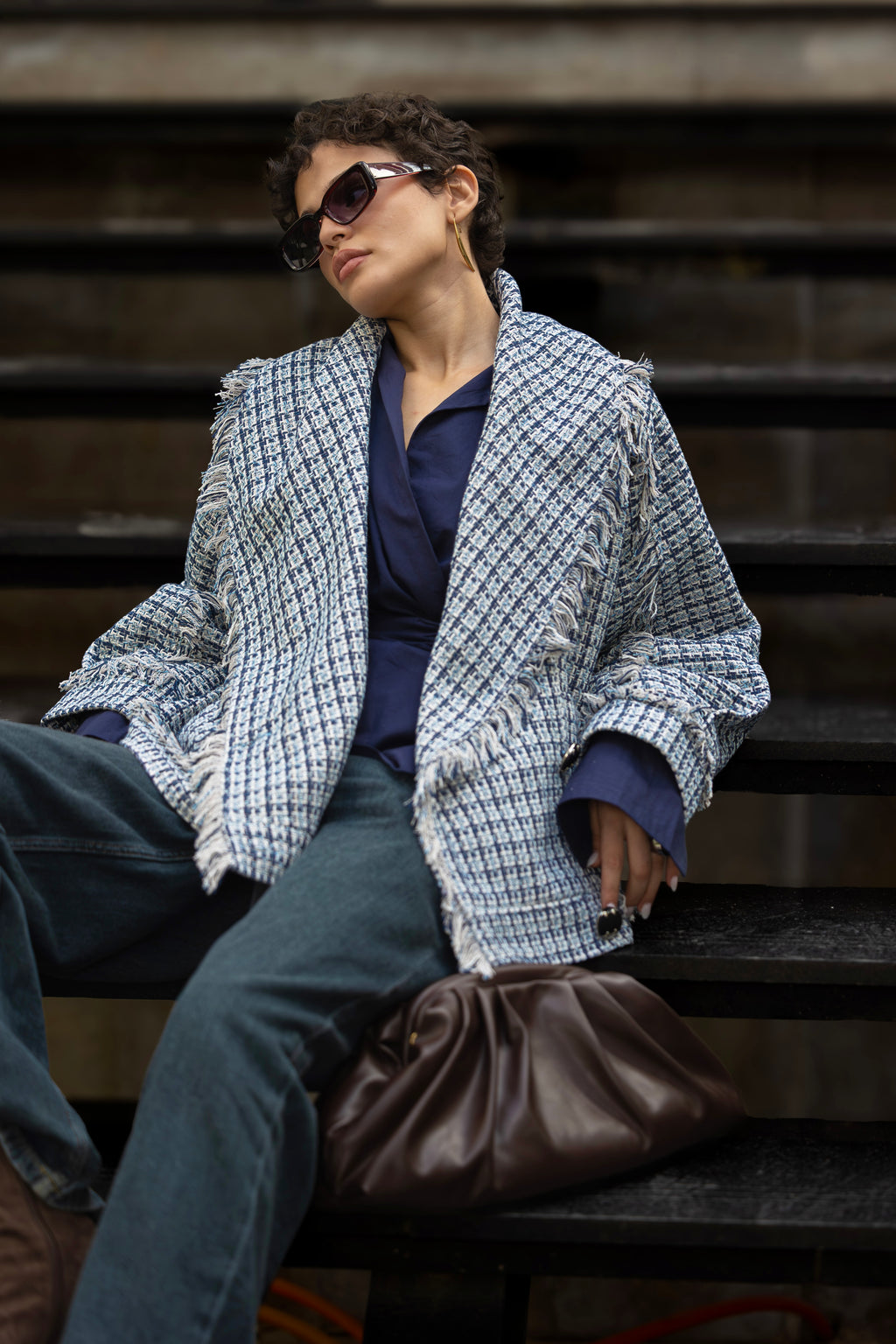 Checkered Tweed jacket