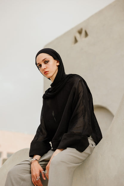 Mesh Breezy Linen Top