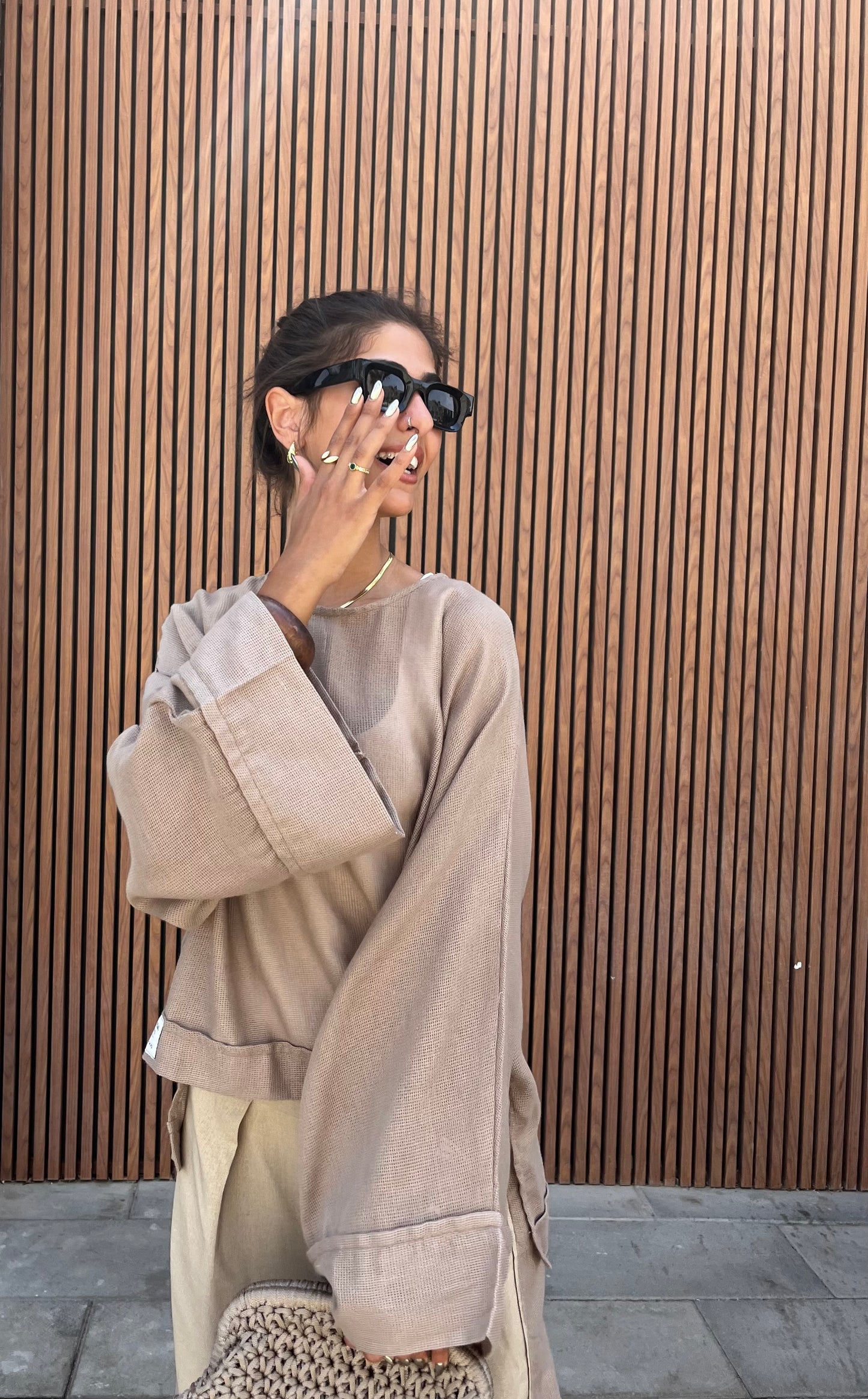 Mesh Breezy Linen Top