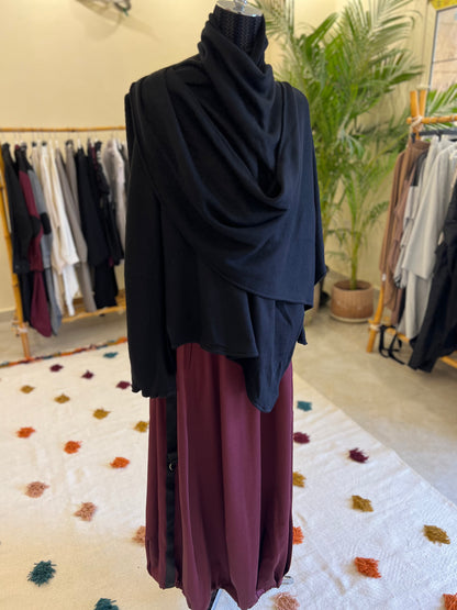 Scarfed wool Top