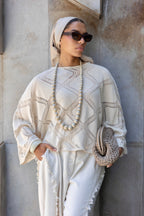 Geometric knit Top