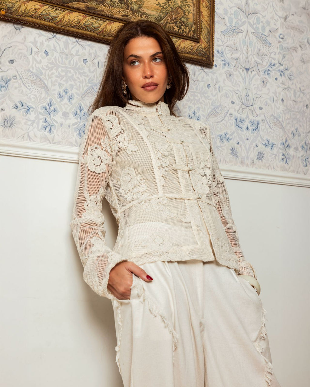 Camellia top (Off White)