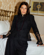 Camellia top (Black )