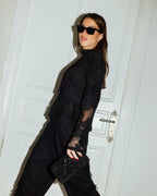 Camellia top (Black )