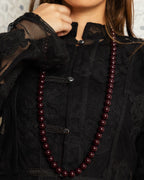 Camellia top (Black )