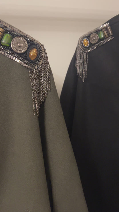 Wool cape